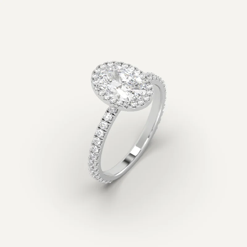 1 carat Oval Cut Diamond Ring