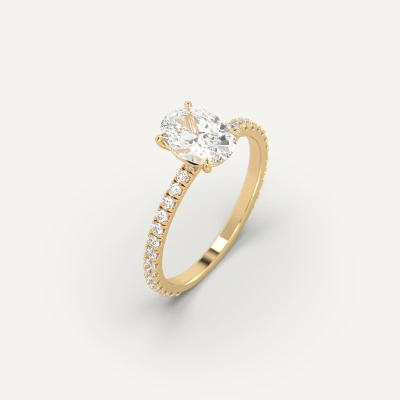 1 carat Oval Cut Diamond Ring