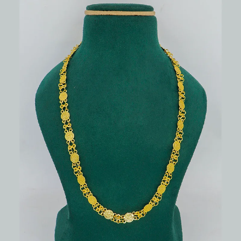 Mahavir Gold Plated Long Necklace