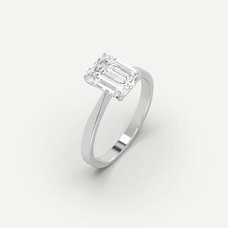 2 carat Emerald Cut Diamond Ring