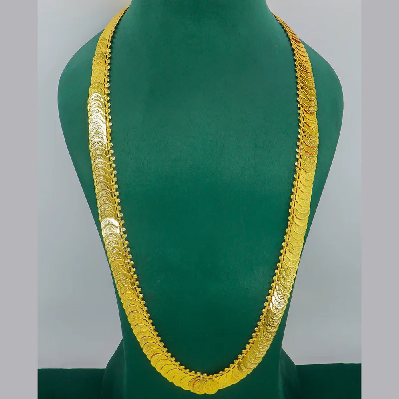 Mahavir Gold Plated Long Necklace