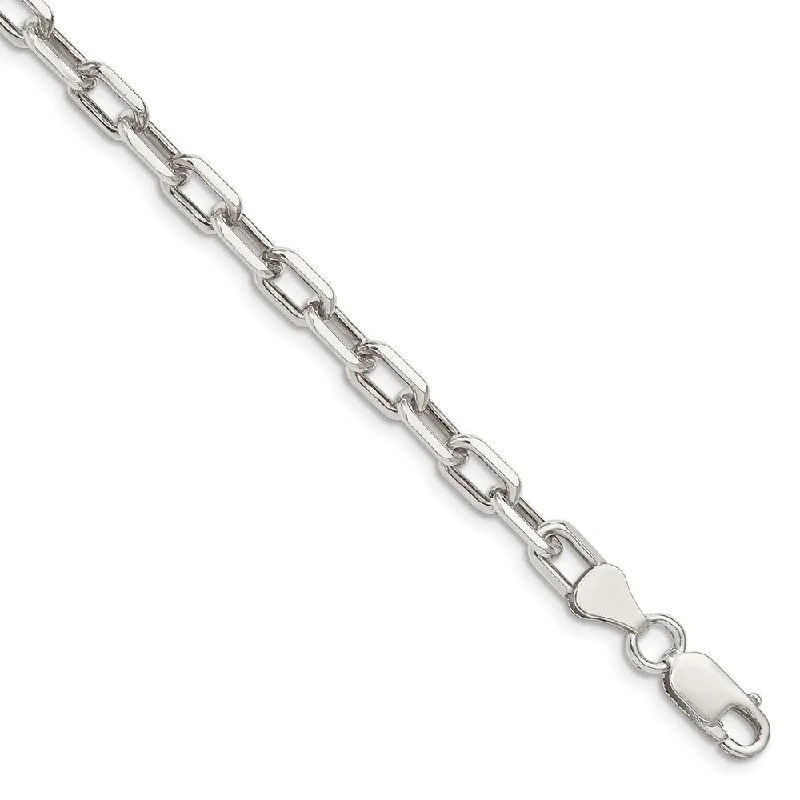 5.5mm Sterling Silver D/C Solid Cable Chain Bracelet