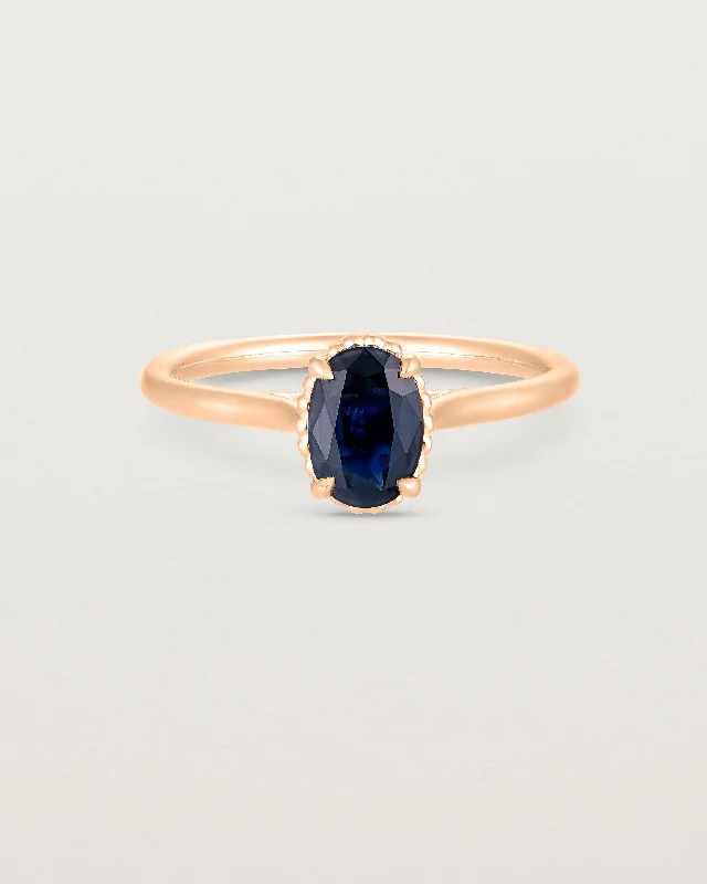 Thea Oval Solitaire | Australian Sapphire