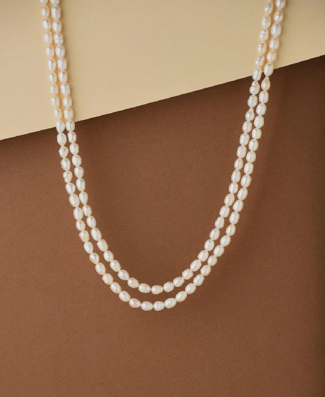 Elegant 2 line Pearl Necklace