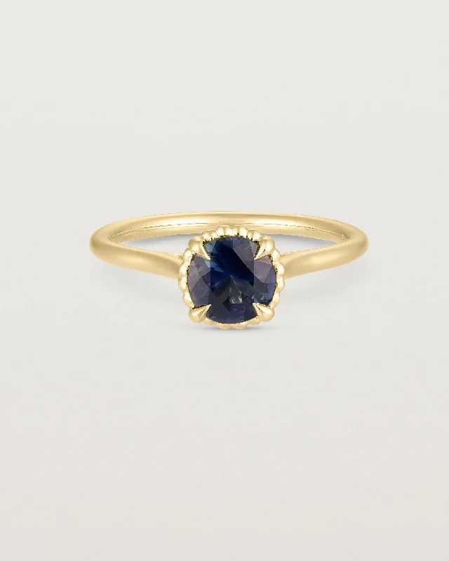 Thea Round Solitaire | Australian Sapphire