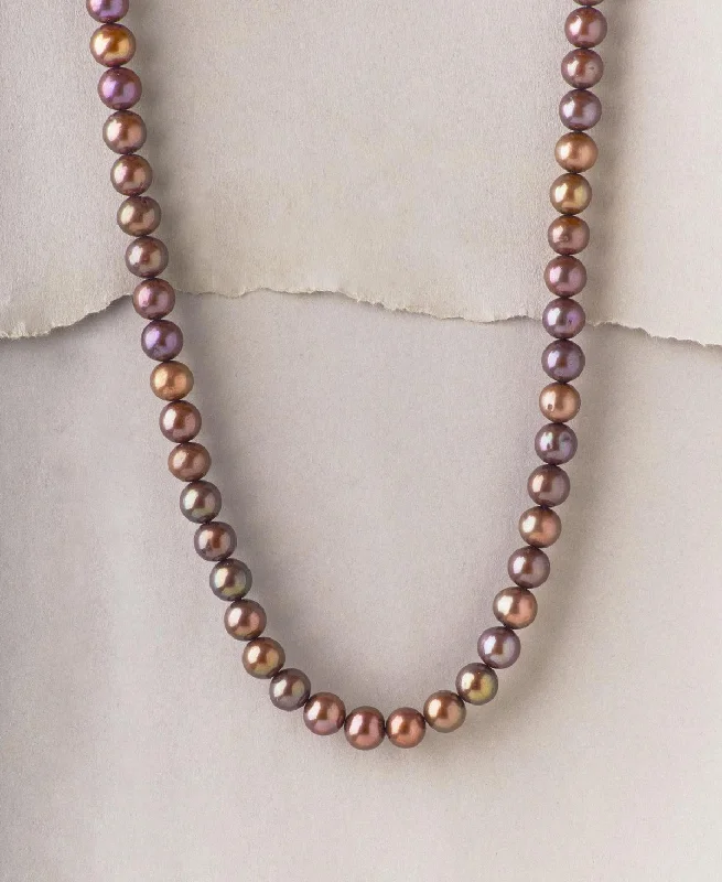 Fashionable Brown Pearl Necklace