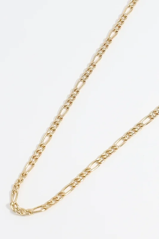 Figaro Link Necklace in Gold