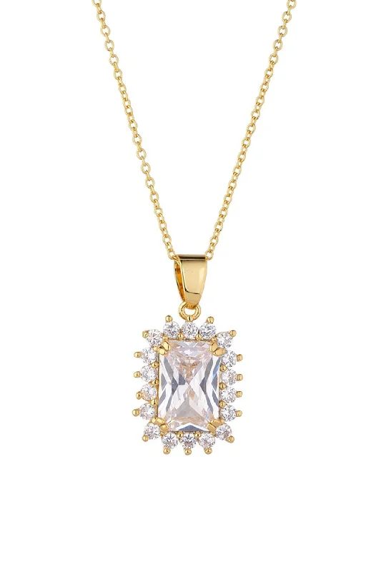 Clear Gold Pendant