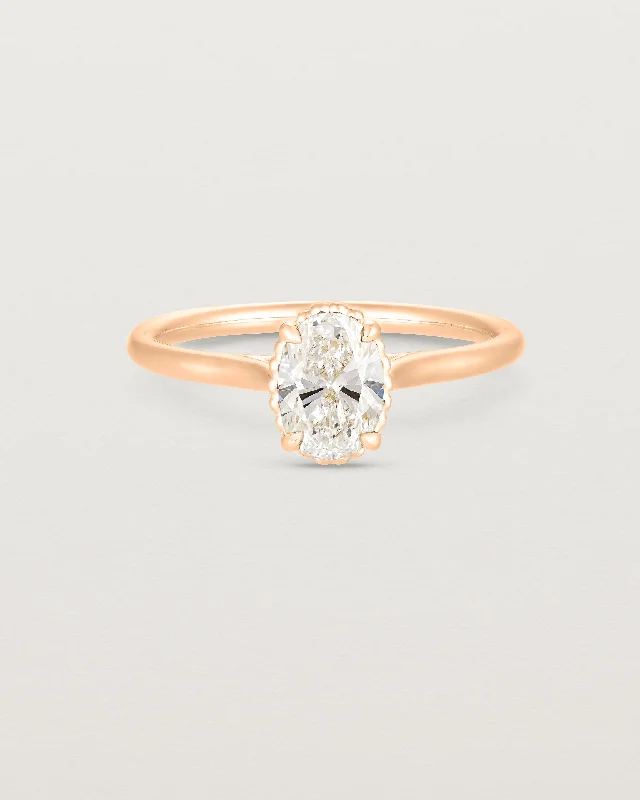 Thea Oval Solitaire | Laboratory Grown Diamond