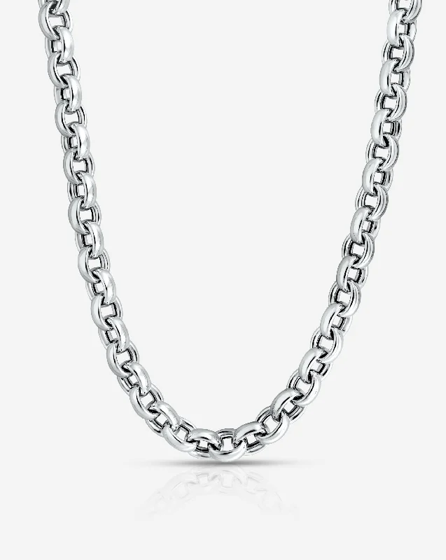 Sterling Silver - Round Link Chain Necklace