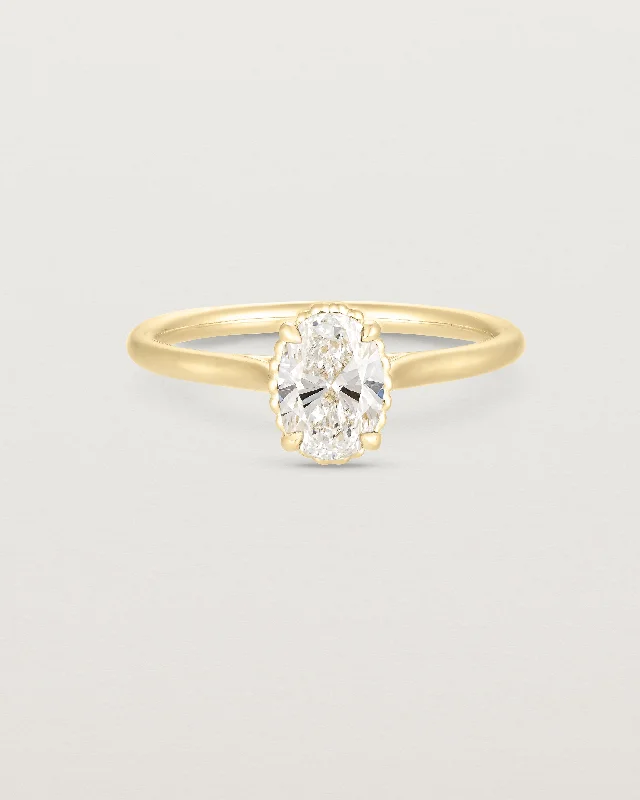 Thea Oval Solitaire | Laboratory Grown Diamond