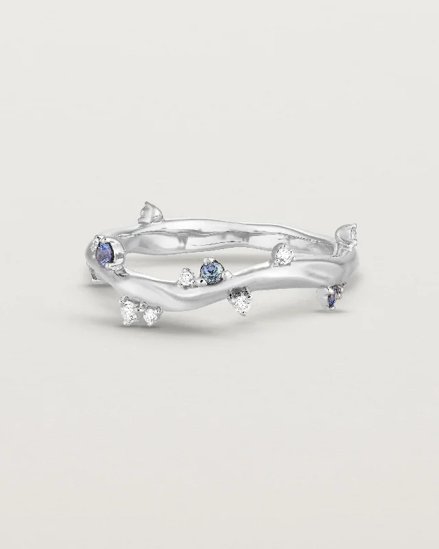 Ember Ring | Diamond & Ceylon Sapphire