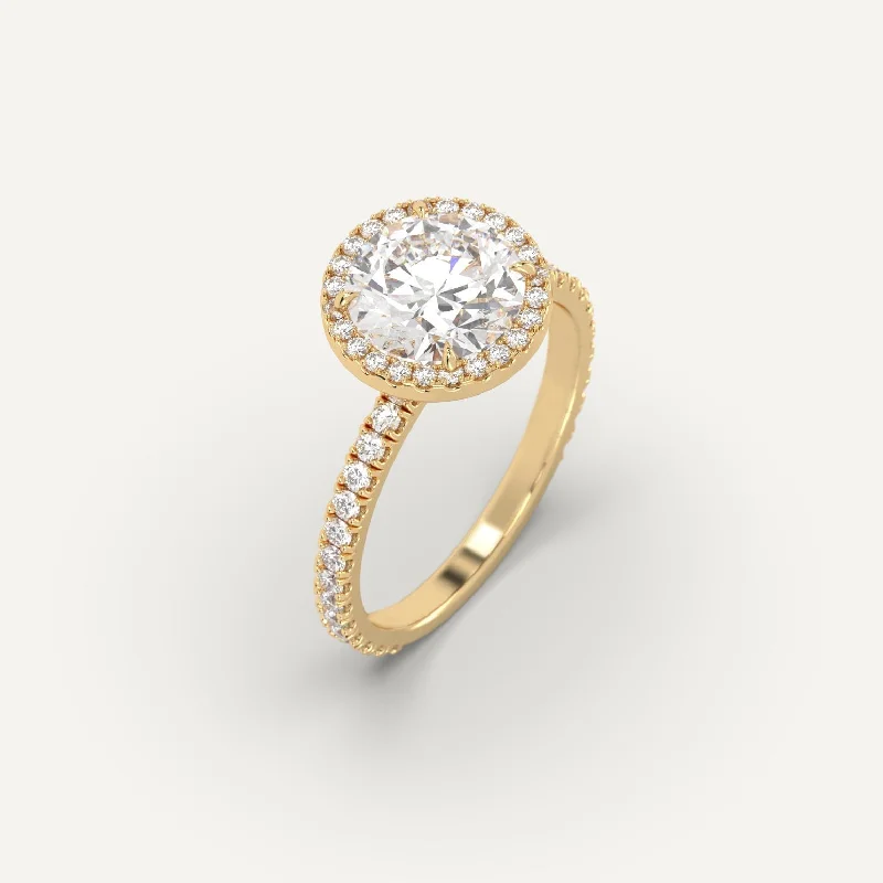 2 carat Round Cut Diamond Ring