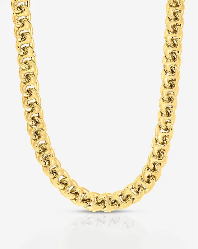 Gold Curve Chain Necklace