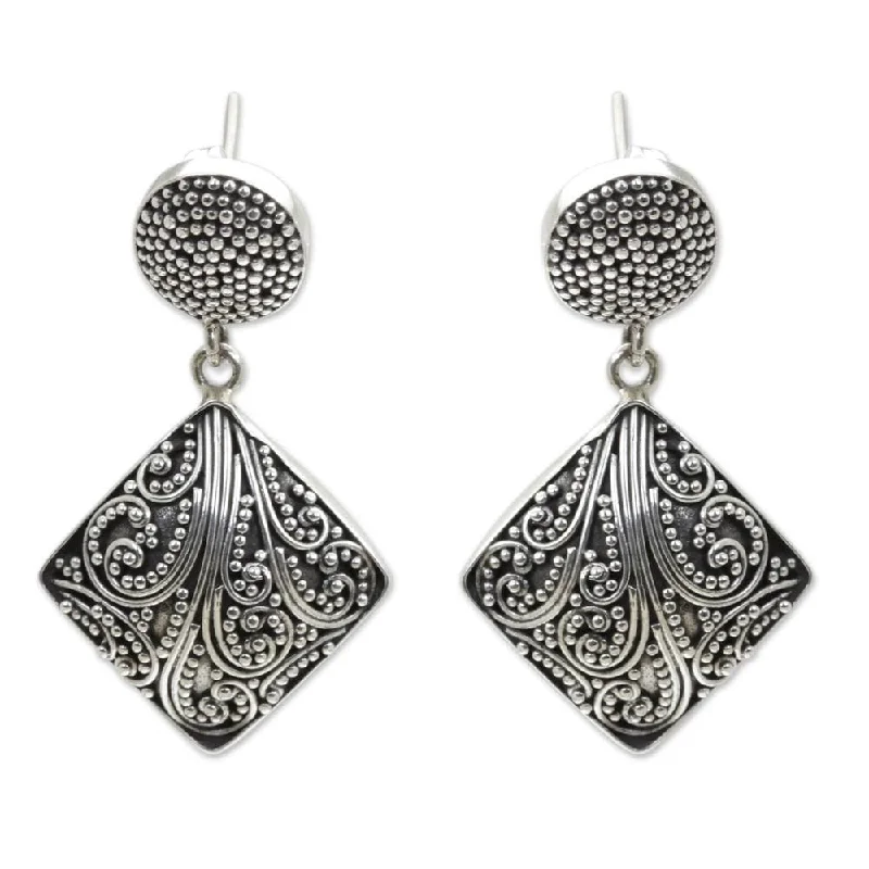 Sterling Silver 'Island Rain' Earrings (Indonesia)