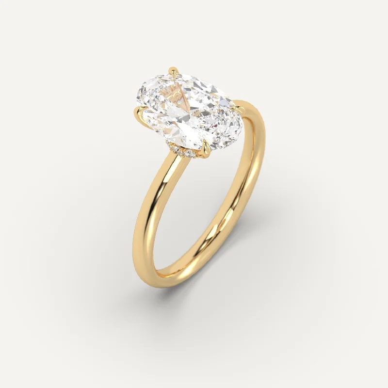 3 carat Oval Cut Diamond Ring