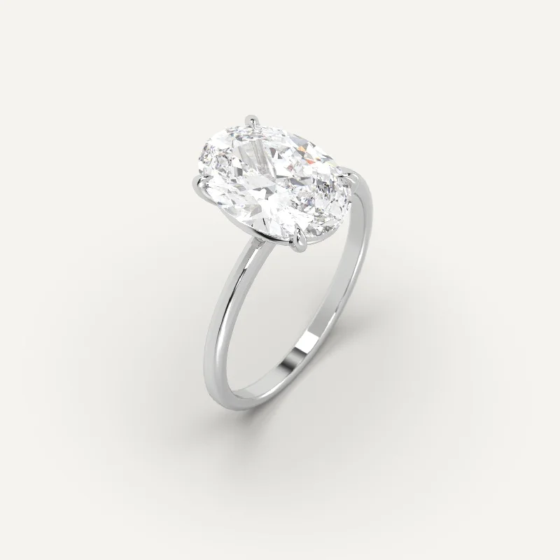 3 carat Oval Cut Diamond Ring