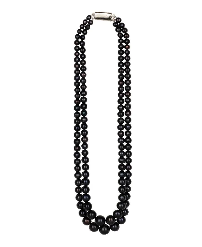 Elegant Black Pearl Necklace