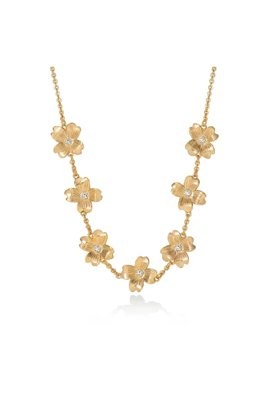 Le Fleur Collection Gold Flower Necklace