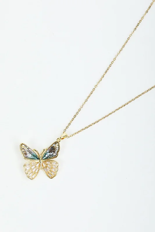 Gold Butterfly Necklace