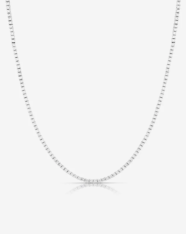 Classic Diamond Tennis Necklace