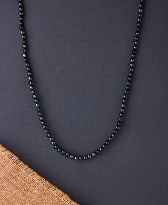 Elegant Black Pearl Necklace