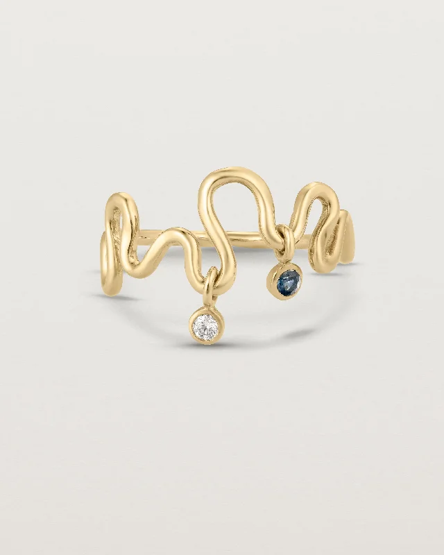 Rumi Charm Ring | Birthstone