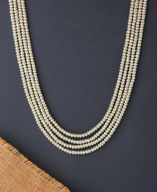 Elegant 4 line Pearl Necklace