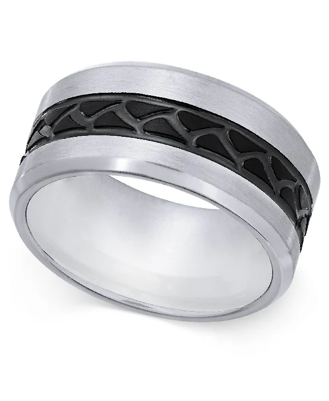 Men's Stainless Steel Tire Tread Ring