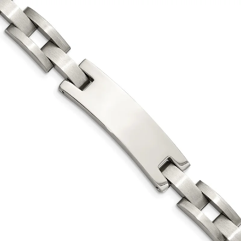 Men's Stainless Steel 12mm I.D. Bracelet, 9.25 Inch