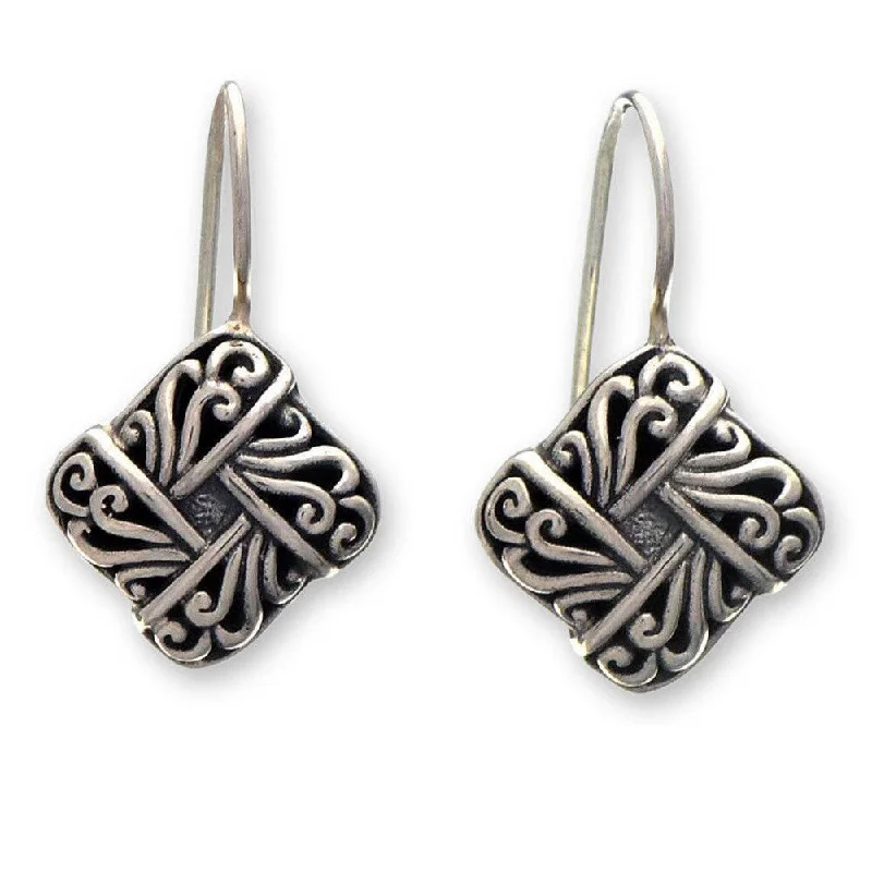 Handmade Sterling Silver 'New Bali' Earrings (Indonesia)