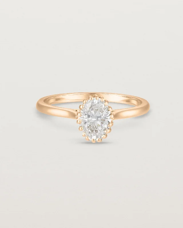 Meroë Oval Solitaire | Laboratory Grown Diamond